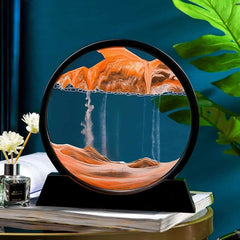 Prince of Persia Sandscape Painting - Sand Clock - Moving Sand Art - Hourglass Sand Timer - 3D Moving Sand Mountain Lamp with Metal Stand - Showpiece - Home Decoration