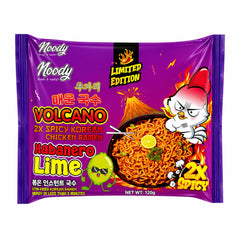 Noody Volcano Spicy Korean Chicken Ramen Lime 120g
