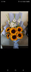 White & Yellow Rose Bouquet