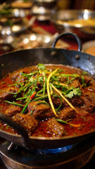 Beef Boneless Green Chilli Karahi