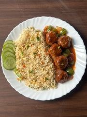 Manchurian with Fried Rice ( One Person )