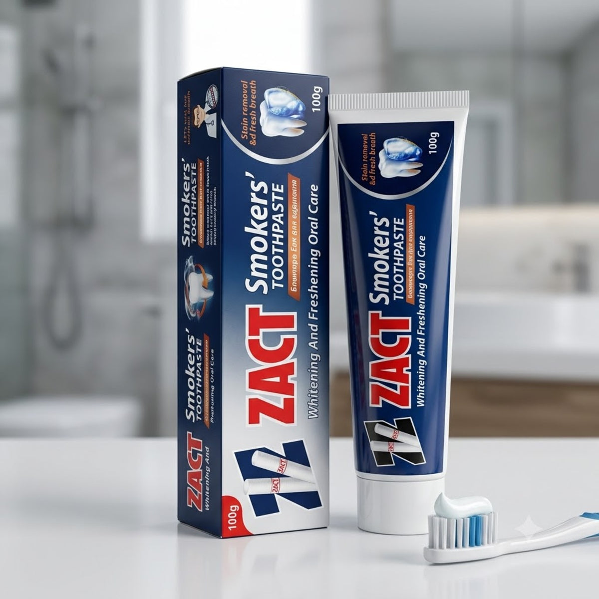 ZACT Smokers Toothpaste 100gm - Whitening And Freshening Oral Care