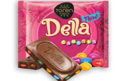 Toren Della Milky Compound Chocolate with Candies – Creamy & Crunchy Combo | Imported | 52g