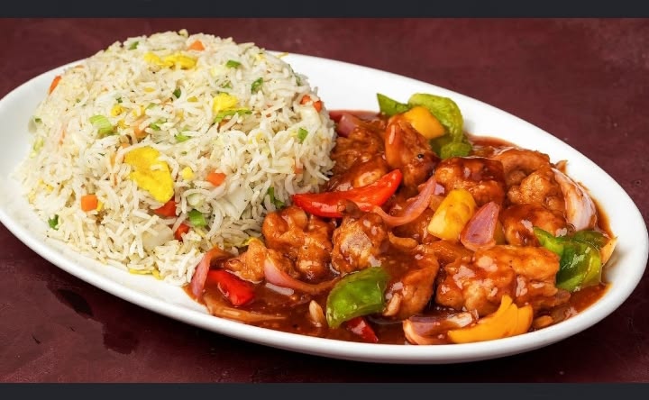 Chicken Shashlik (With Rice)