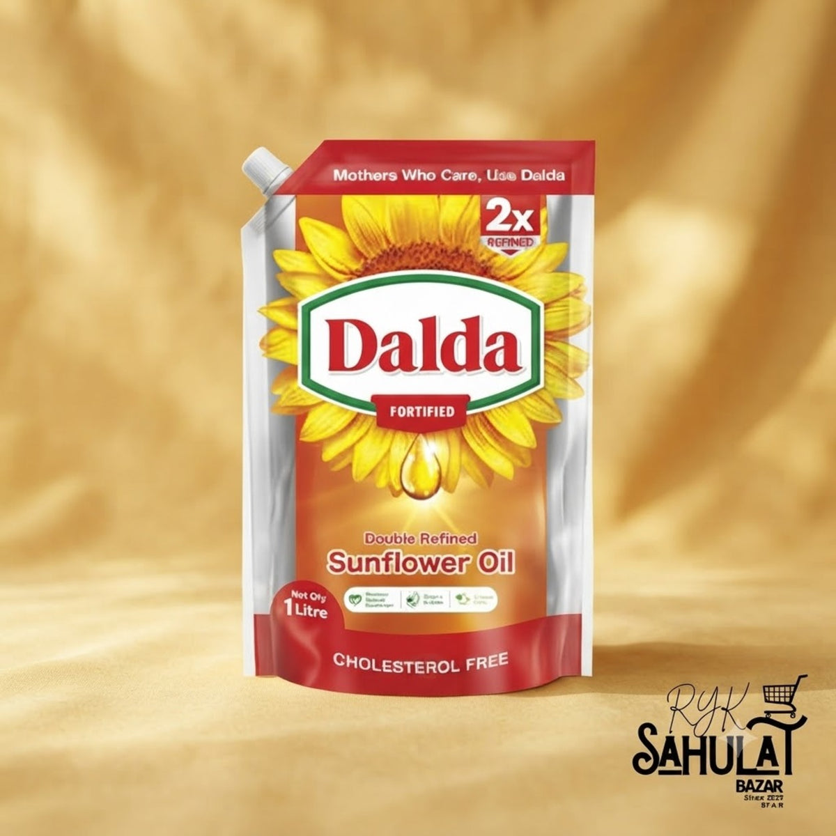 DALDA SUNFLOWER OIL STAND UP POUCH 1 LTR