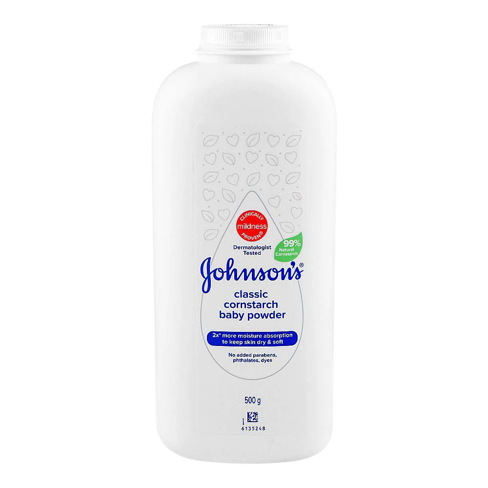 Johnson's Classic Corn Starch Baby Powder 500gm