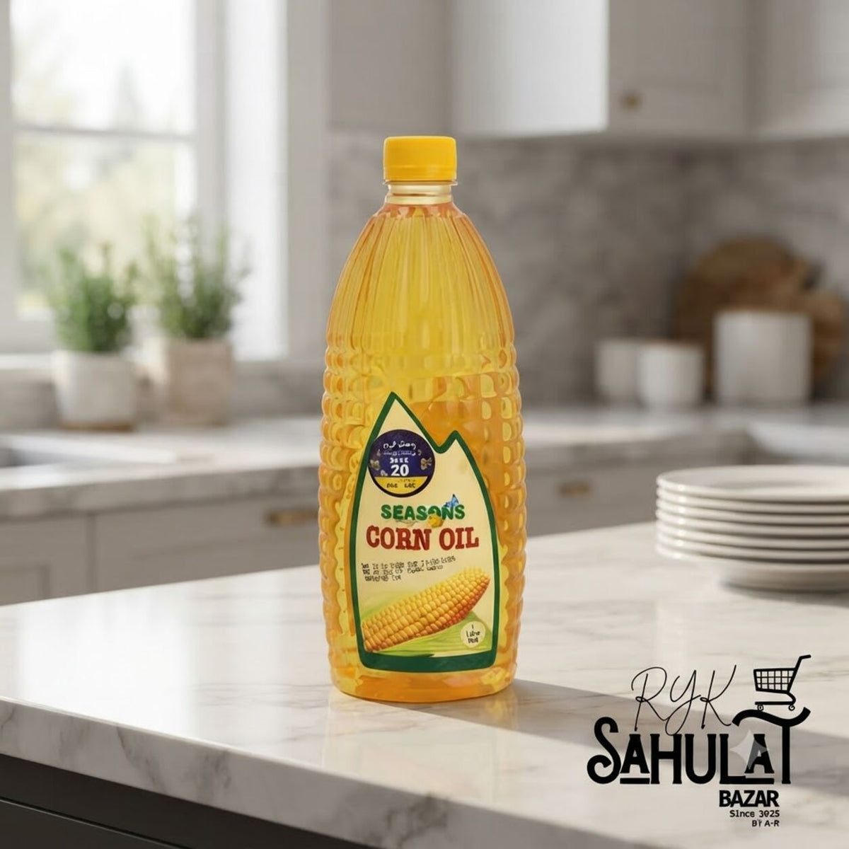 Season Corn Oil 1 Ltr Bottle