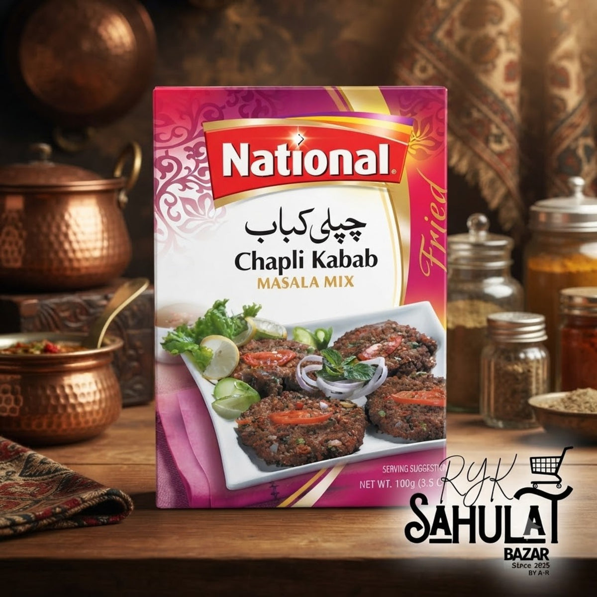 NATIONAL MASALA CHAPLI KABAB MIX 72 GM