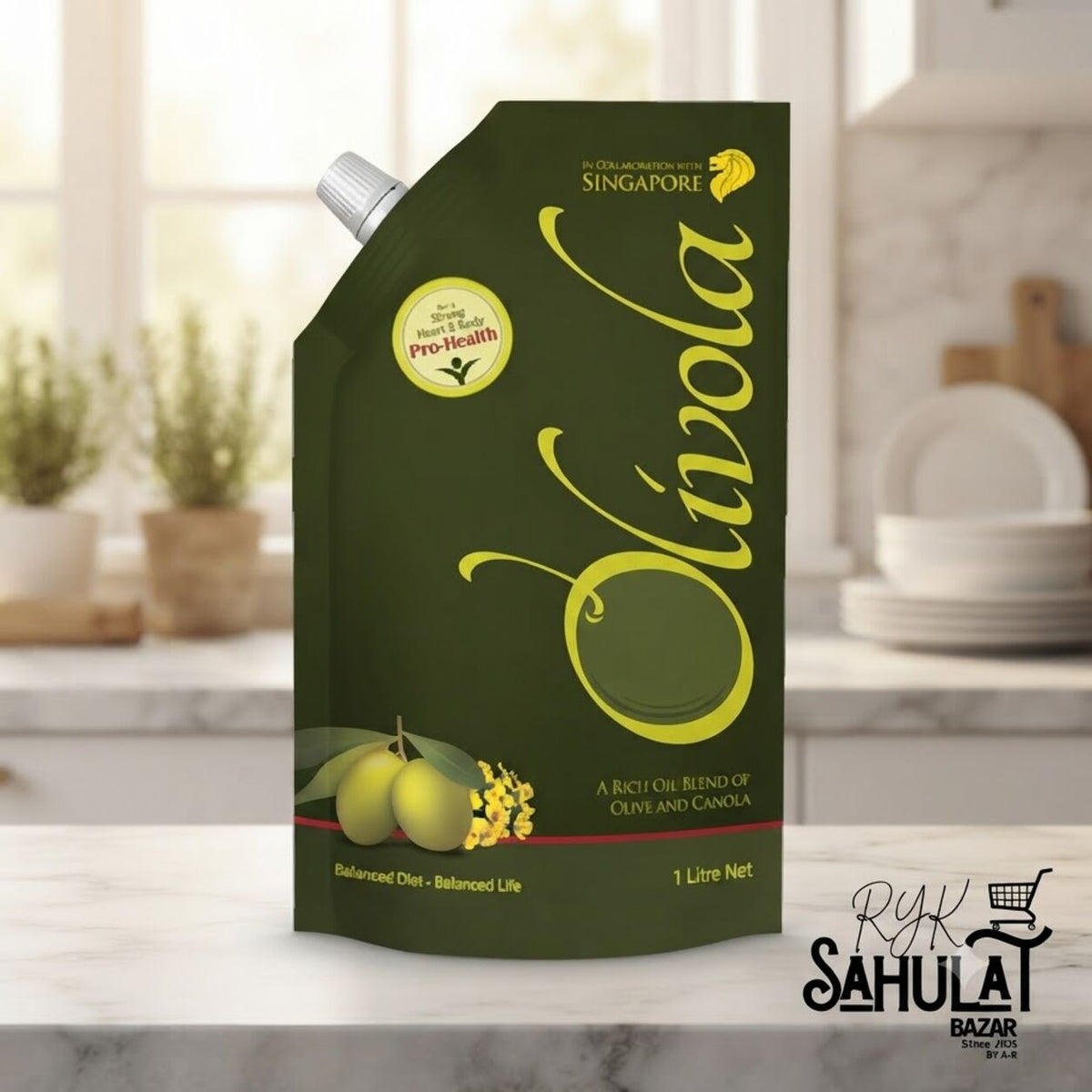 OLIVOLA OLIVE AND CANOLA OIL 1 LTR POUCH