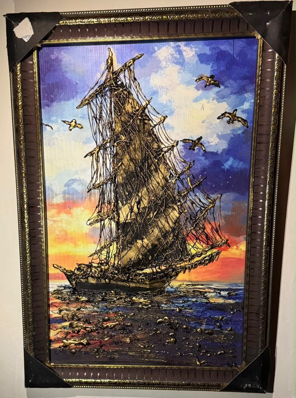 Luxury Ship Painting ( Hand Made )