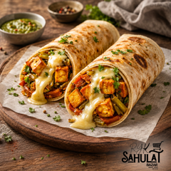 Pizza Paratha Roll