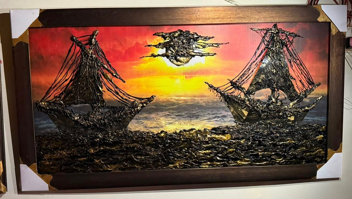 Sea Voyage Painting ( Hand Made )