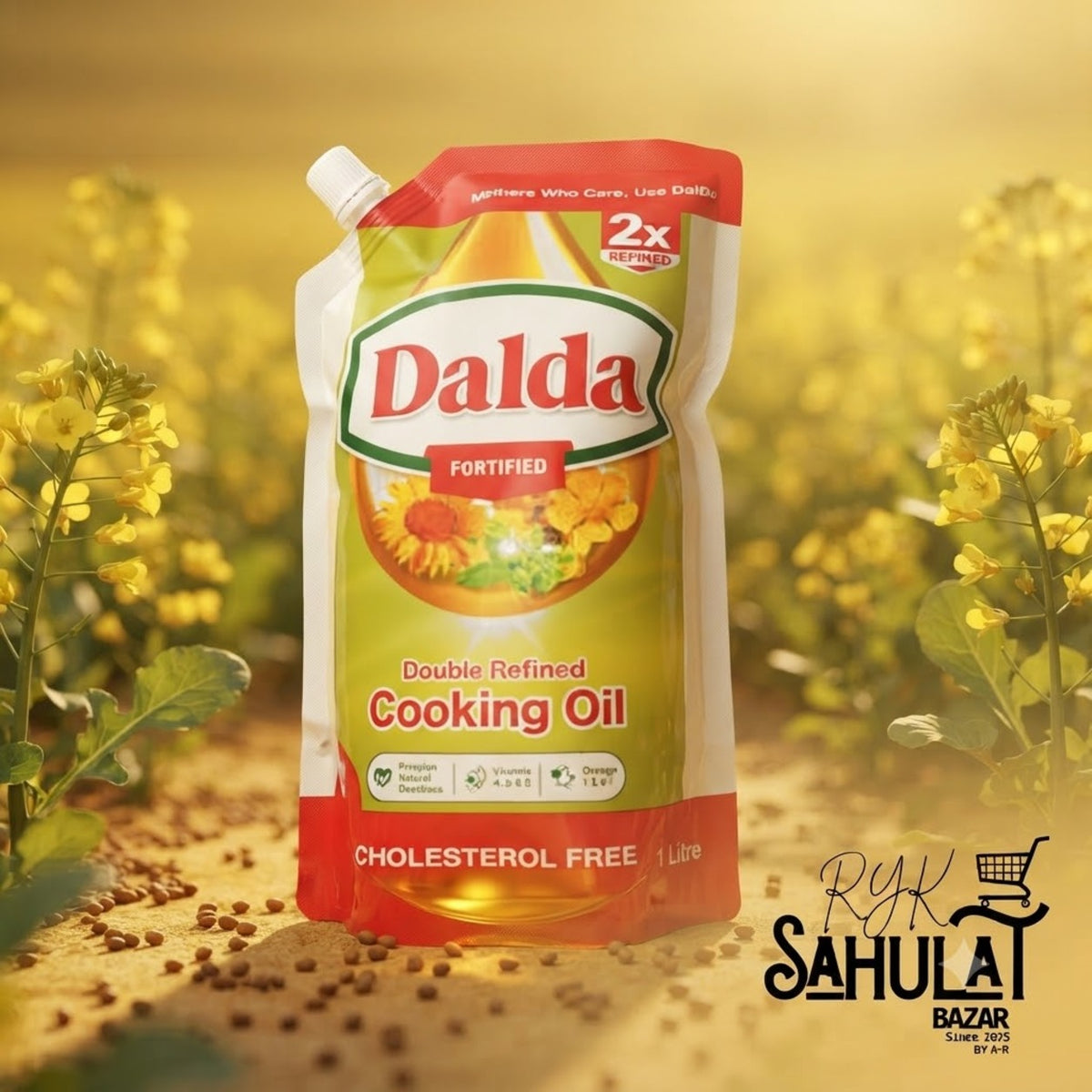 DALDA COOKING OIL STAND UP POUCH 1 LTR