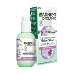 GARNIER ORGANIC HYLURONIC ACID ANTI-AGEING SERUM CREAM 50ML
