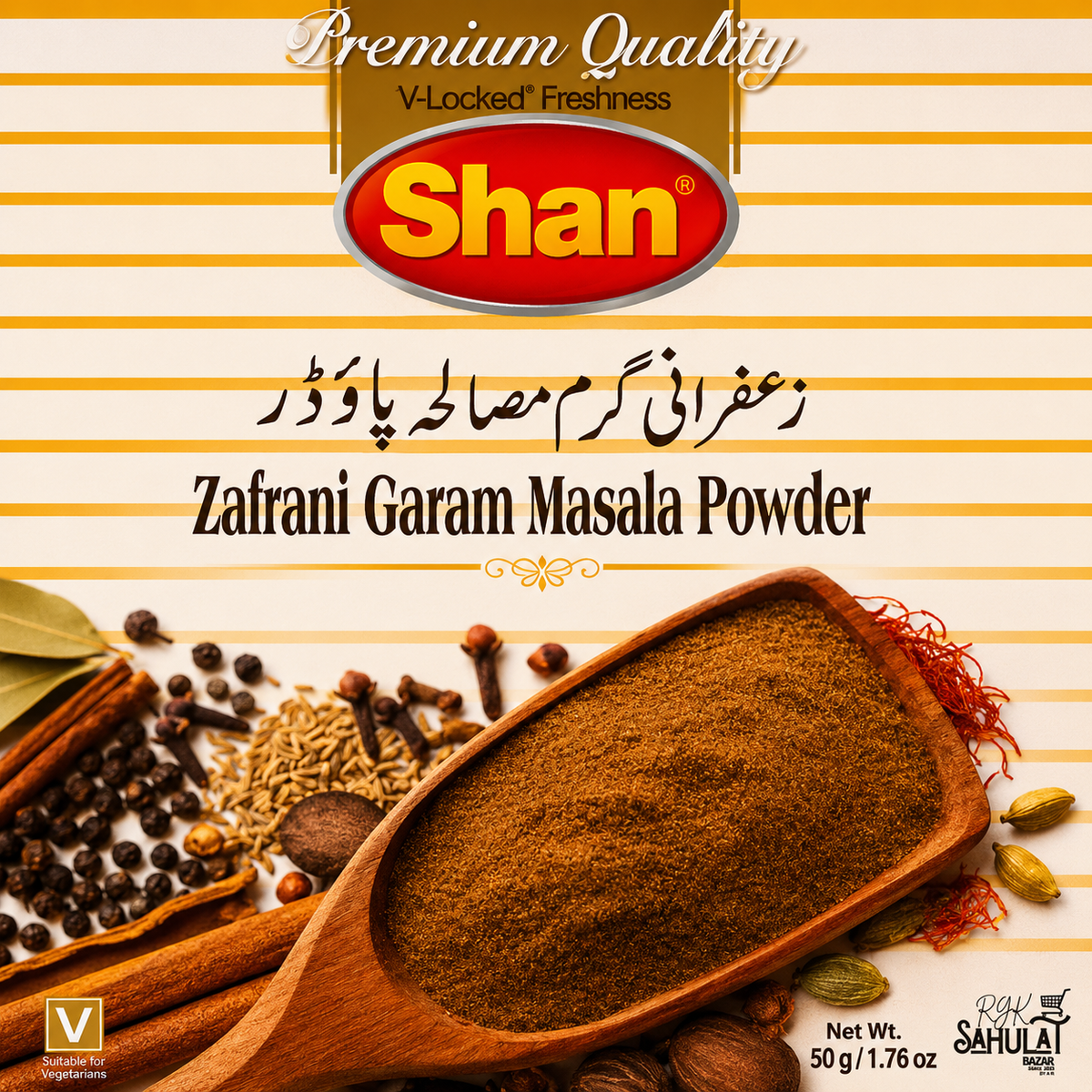 SHAN ZAFRANI GARAM MASALA POWDER 25GM