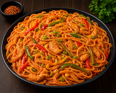 Pizza Chow Mein Red Sauce (Spaghetti)
