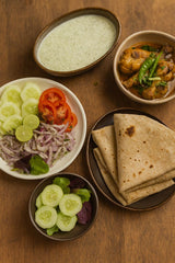 Roti + Raita + Salad