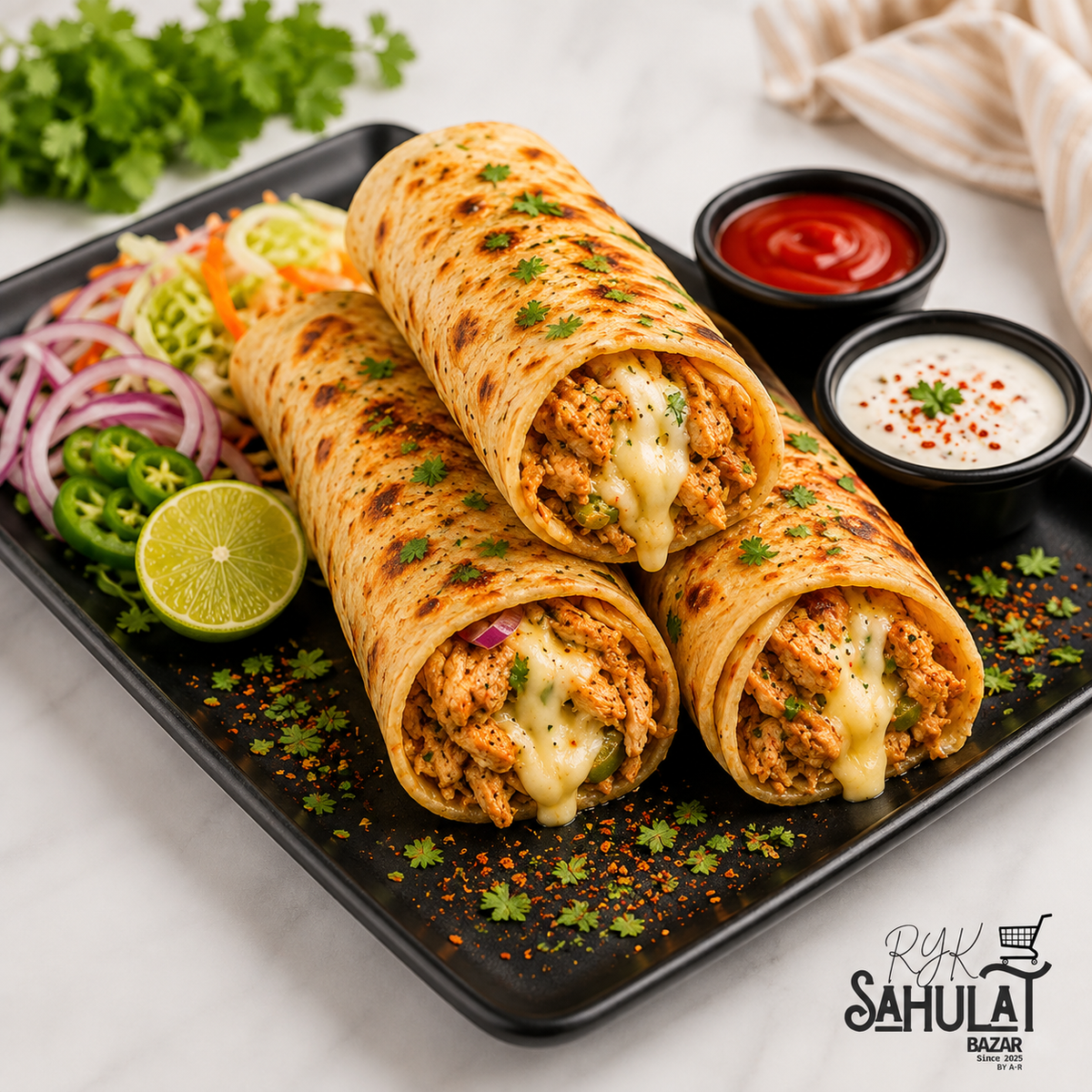 Cheese Paratha Roll