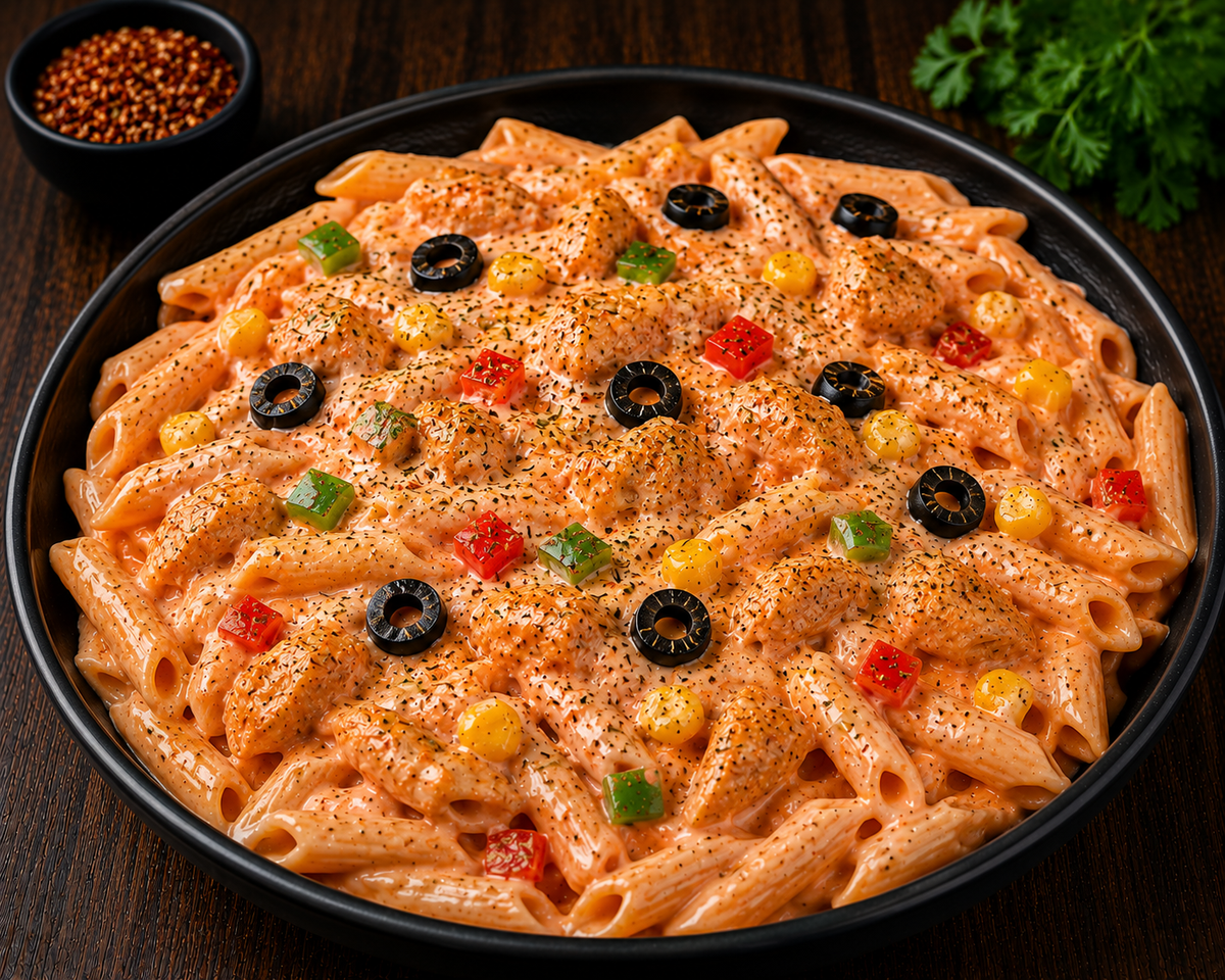 Pizza Pasta Pink Sauce