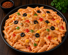 Pizza Pasta Pink Sauce