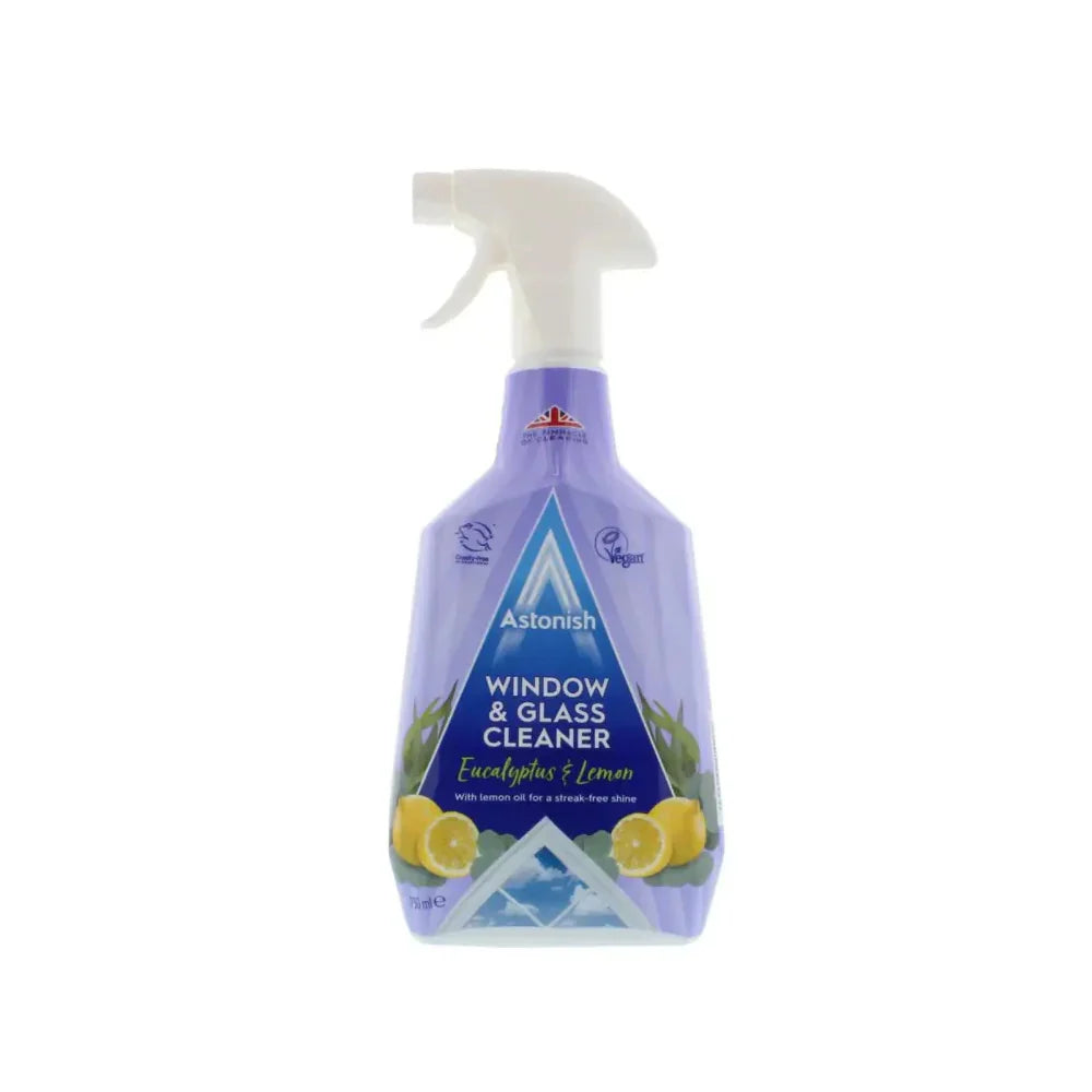 Astonish Window & Glass Cleaner Eucalyptus & Lemon Spray 750ml