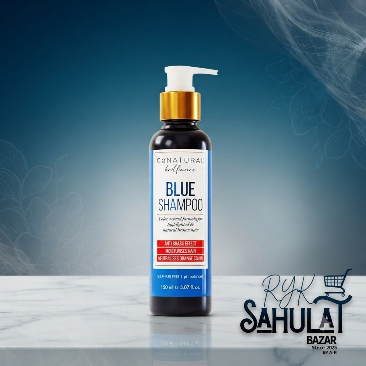 CONATURAL BRILIANCE BLUE SHAMPOO 150 ML