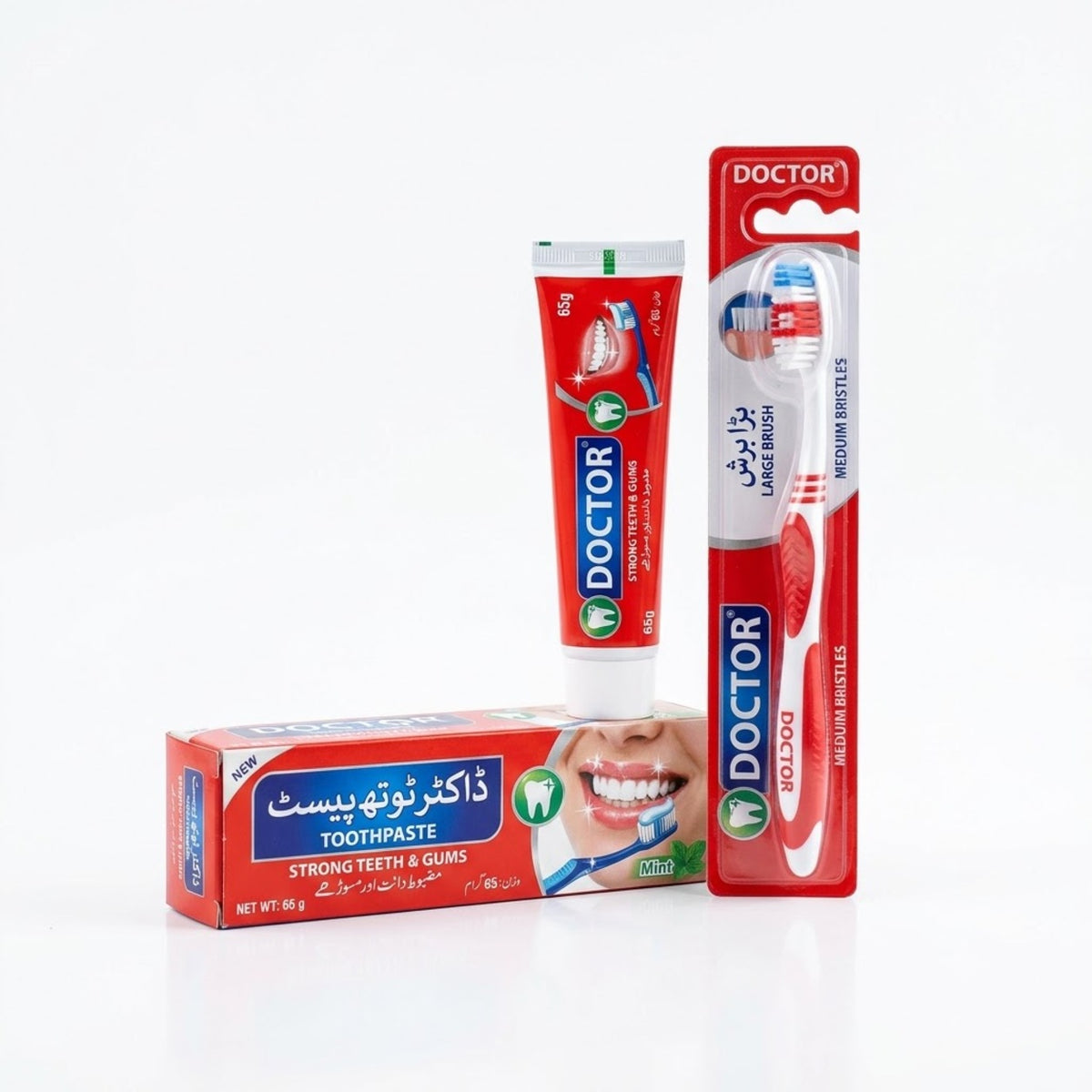 Doctor Toothpaste 65 gm + Large Brush toothpaste