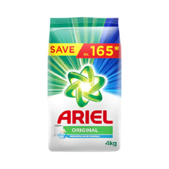 Ariel Original Perfume, Washing Powder, Bag, 4 KG