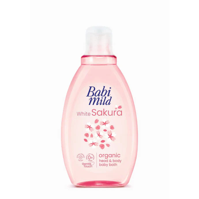 Baby Mild White Sakura Organic Head & Body Baby Bath 180 ml