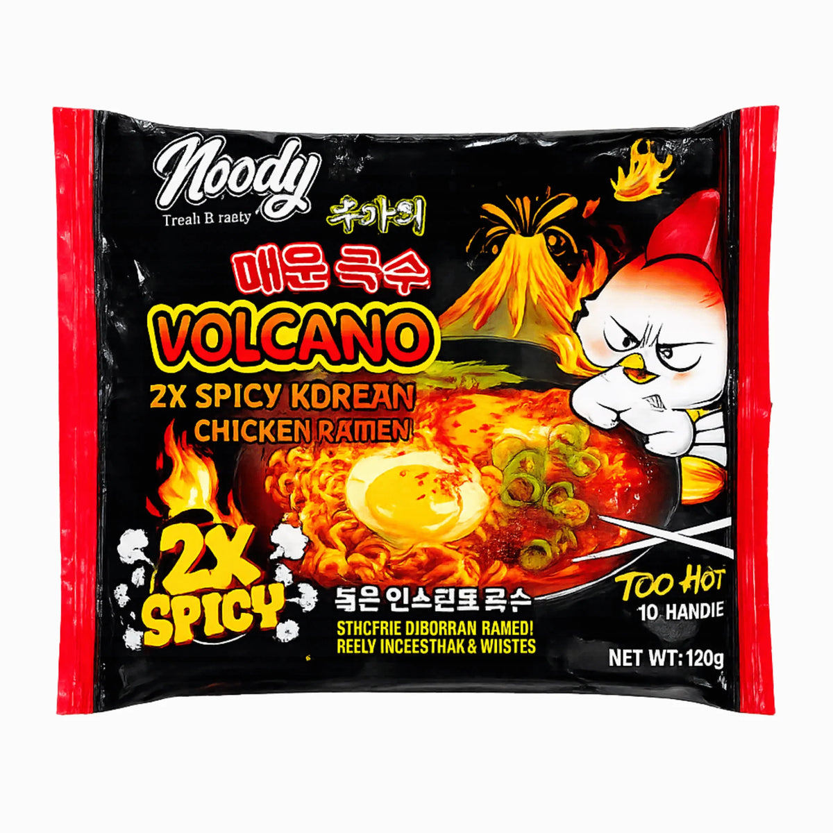 NOODY VOLCANO KOREAN CHICKEN NOODLE RAMAN BLACK 120G