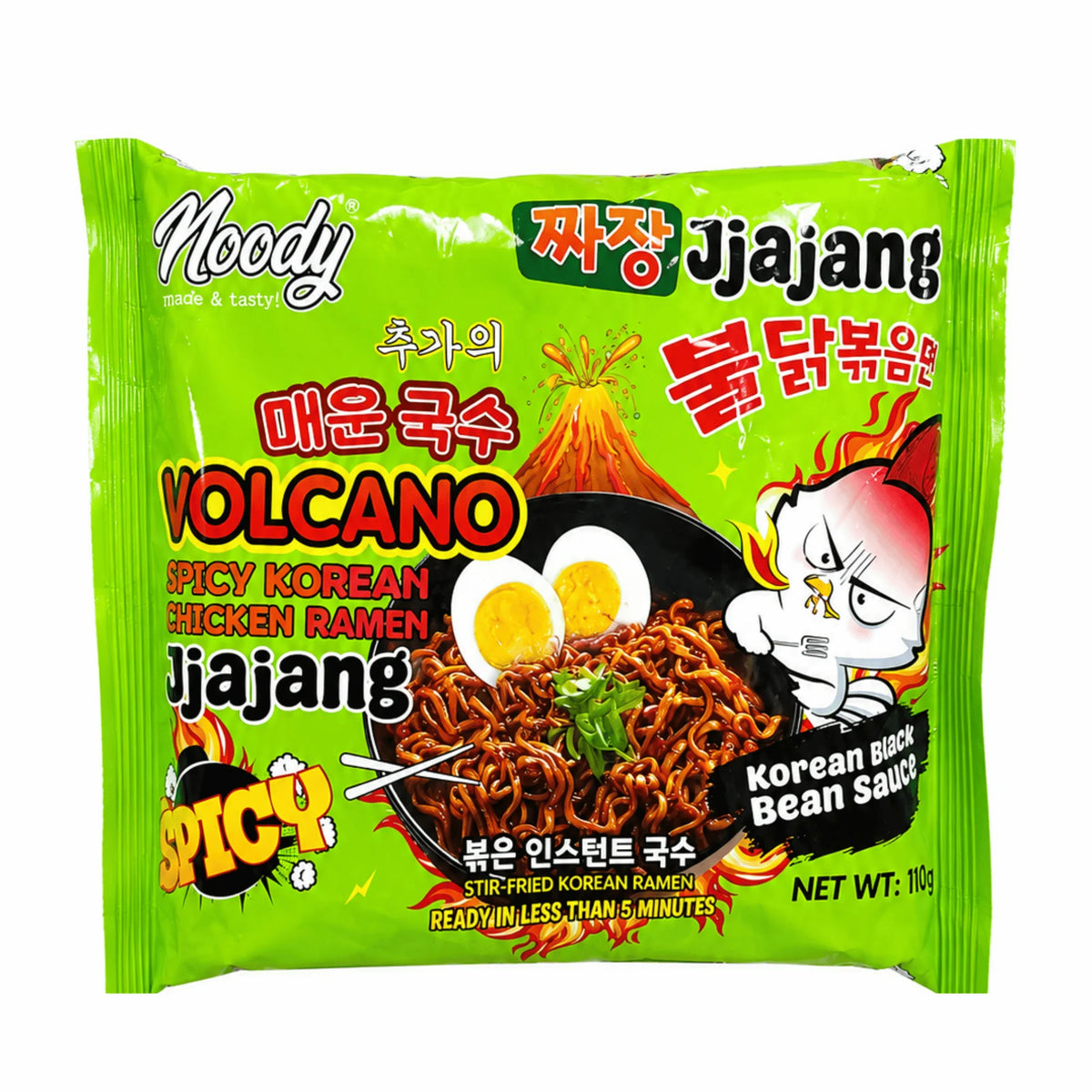 Rich black bean flavour. A spicy Korean twist. Meet Volcano Jjajang 120 g