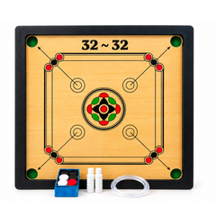 32 Inches Carrom Board – Classic Indoor Family Game Board