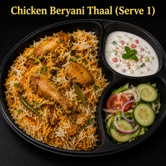 Chicken Beryani Thaal (Serve 1)