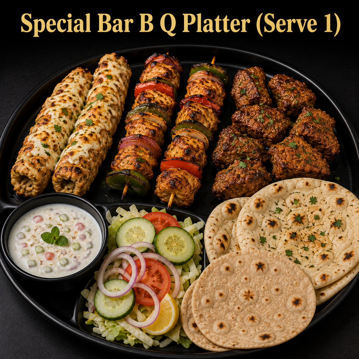 Special Bar B Q Platter (Serve 1)