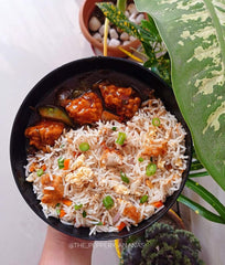 Chicken Manchurian with Masala Rice 🍚
