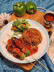 Chicken Shashlik with Masala Rice