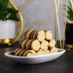 Chocolate Barfi Roll