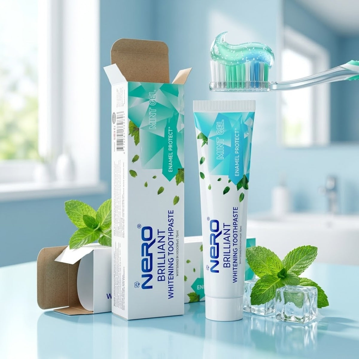Nero Ennamel Protect Mint Gel Brilliant Whitening Toothpaste, 75ml