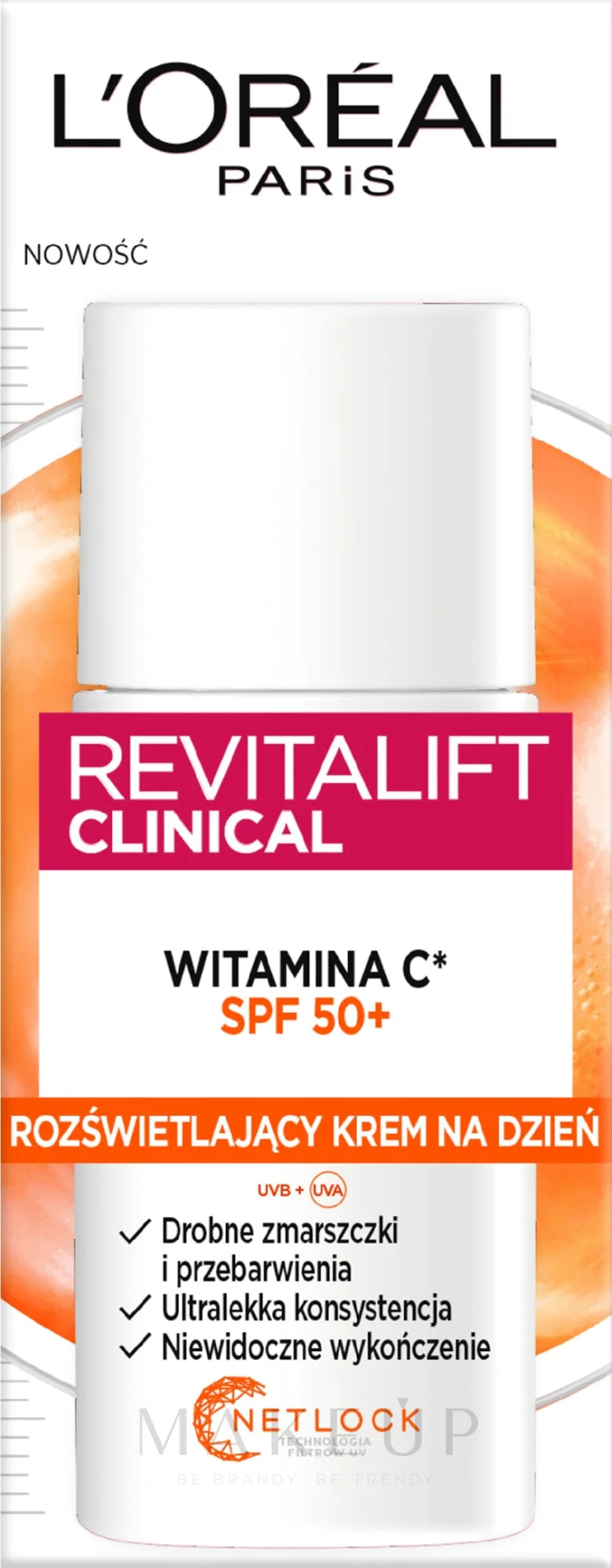 L'Oreal Paris Revitalift Clinical Vitamin C SPF 50+ For All Types Of Skin, 50ml