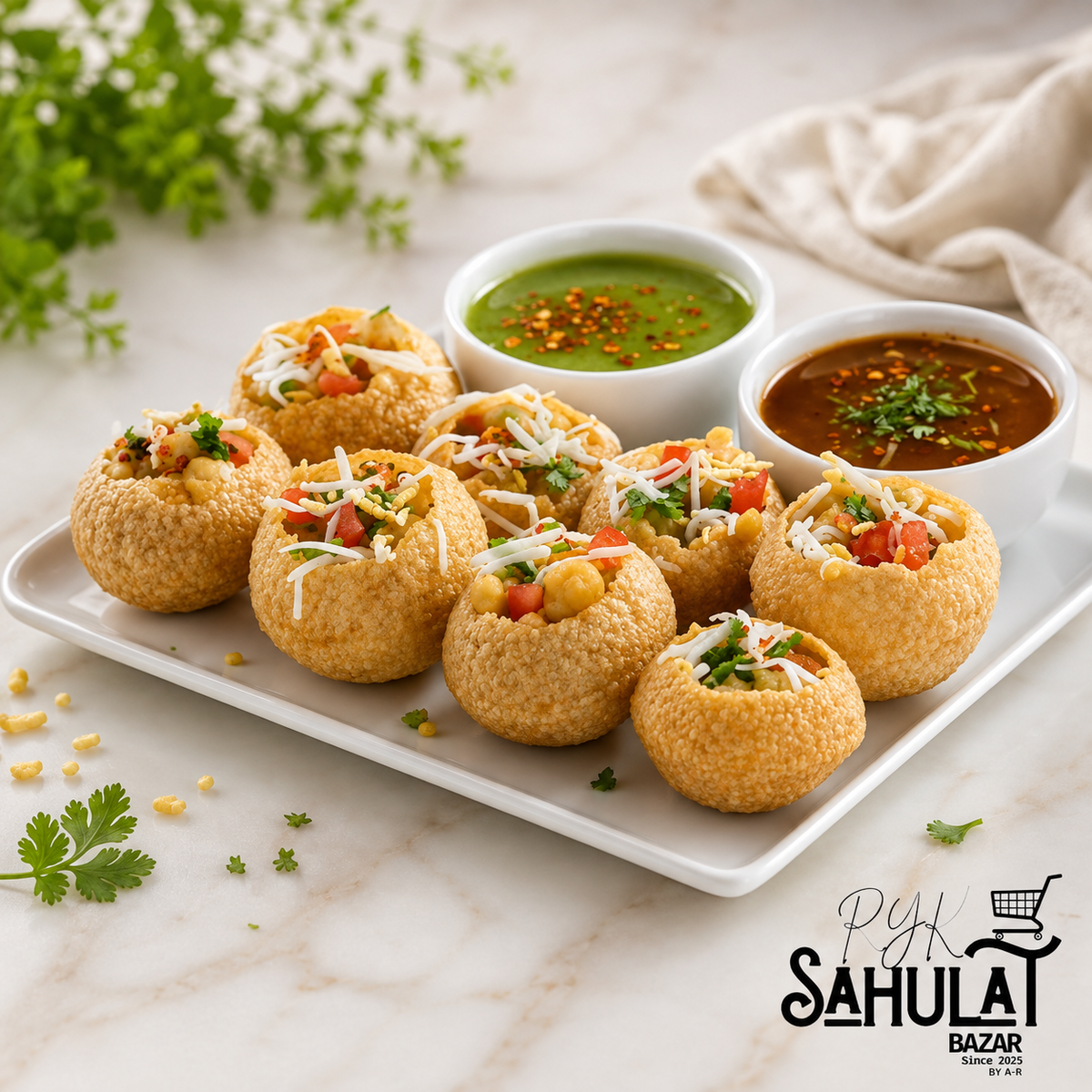 Gol Gappy ( Meethy Namkeen Mix ) 9 PCS