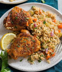 Chicken Black Pepper with Masala Rice