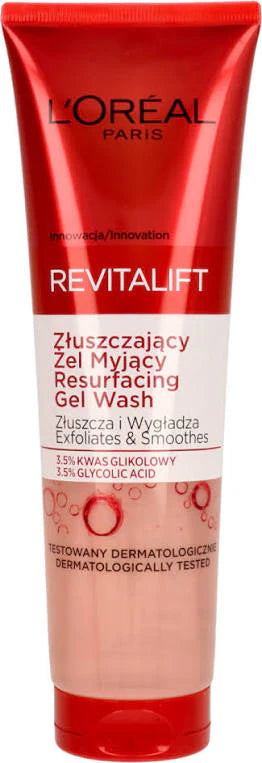 L'Oreal Revitalift Glycolic Resurfacing Gel Wash Cleanser 150 ML