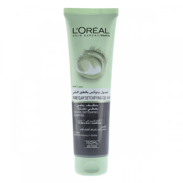 LOreal Paris Pure Clay Detoxifying Gel Wash 150ml