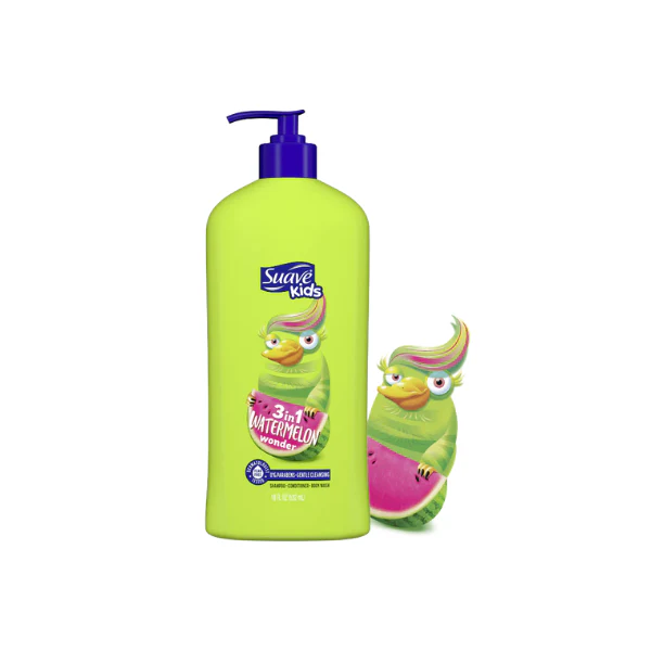 Suave Kids Shampoo 3in1 350ml Watermelon Wonder
